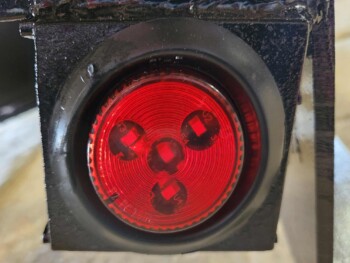 2" Round Red LED