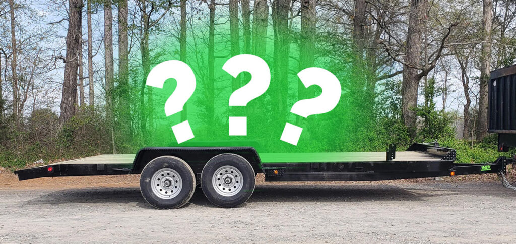 Equipment Trailers are a good choice for heavy cargo